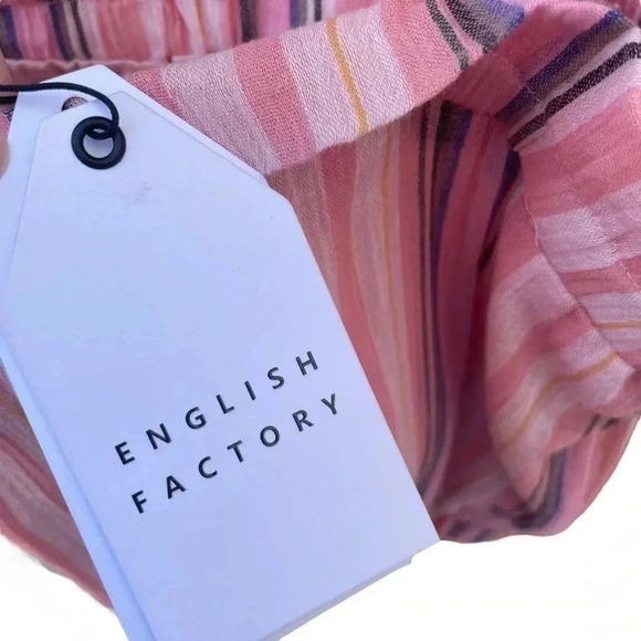 Anthropologie English Factory Striped Crop Top - Picture 5 of 9